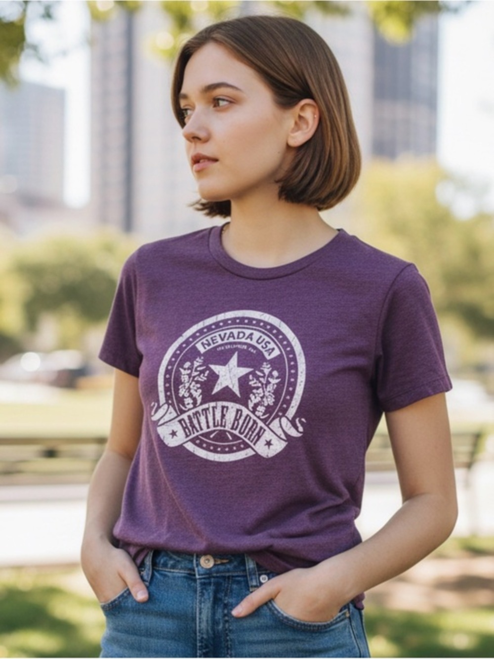 🫶🏻 'Battle Born' Nevada USA Tee